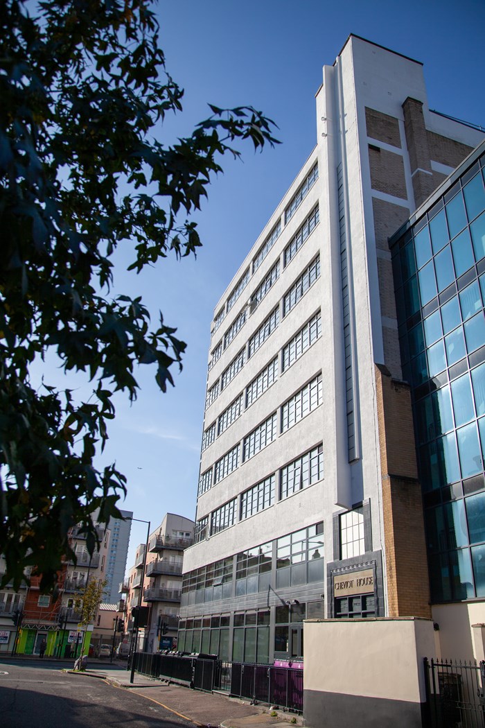 Cheviot House, Whitechapel, London E1, exterior