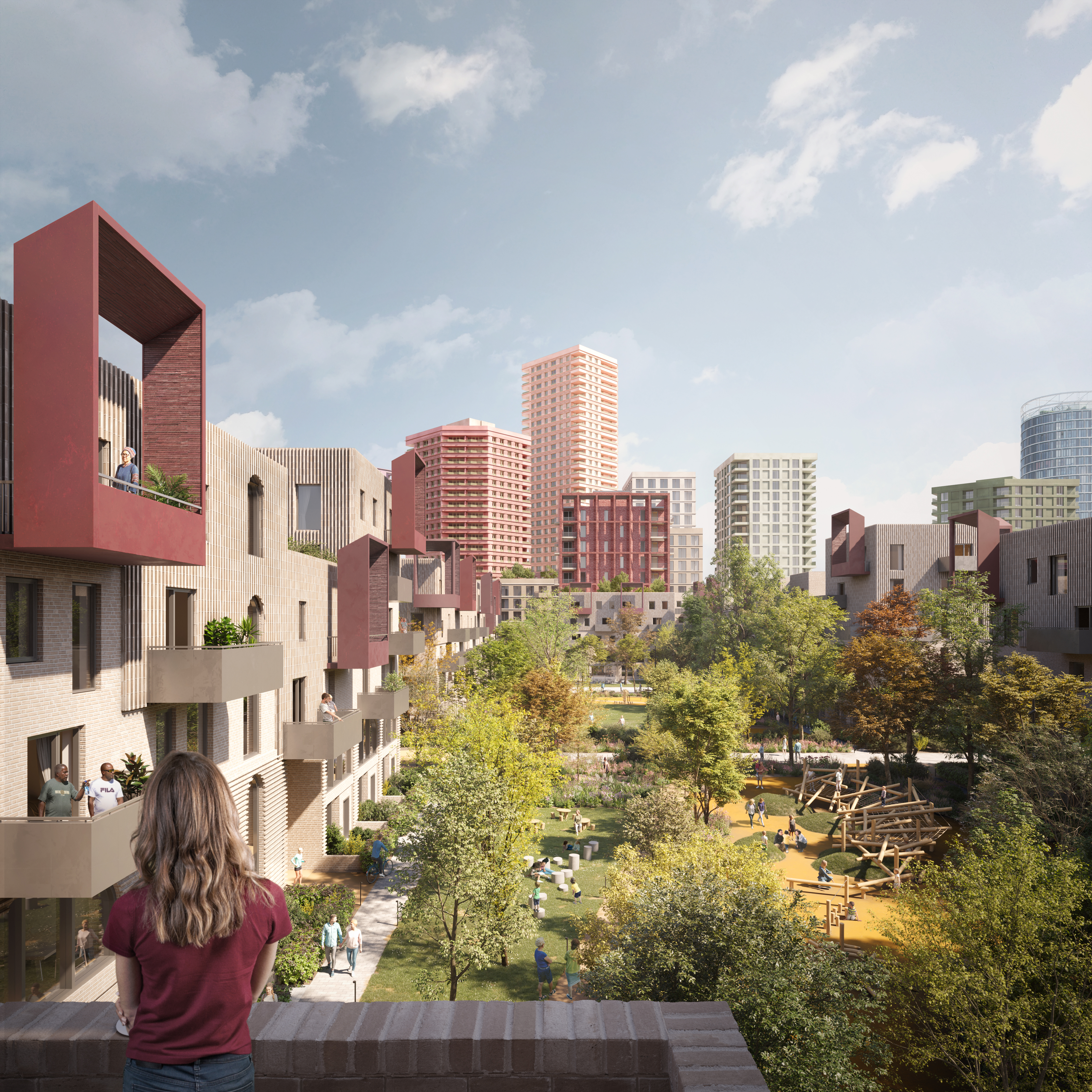 Carpenters Estate Neighbourhood Green Credit Proctor And Matthews, Metropolitan Workshop