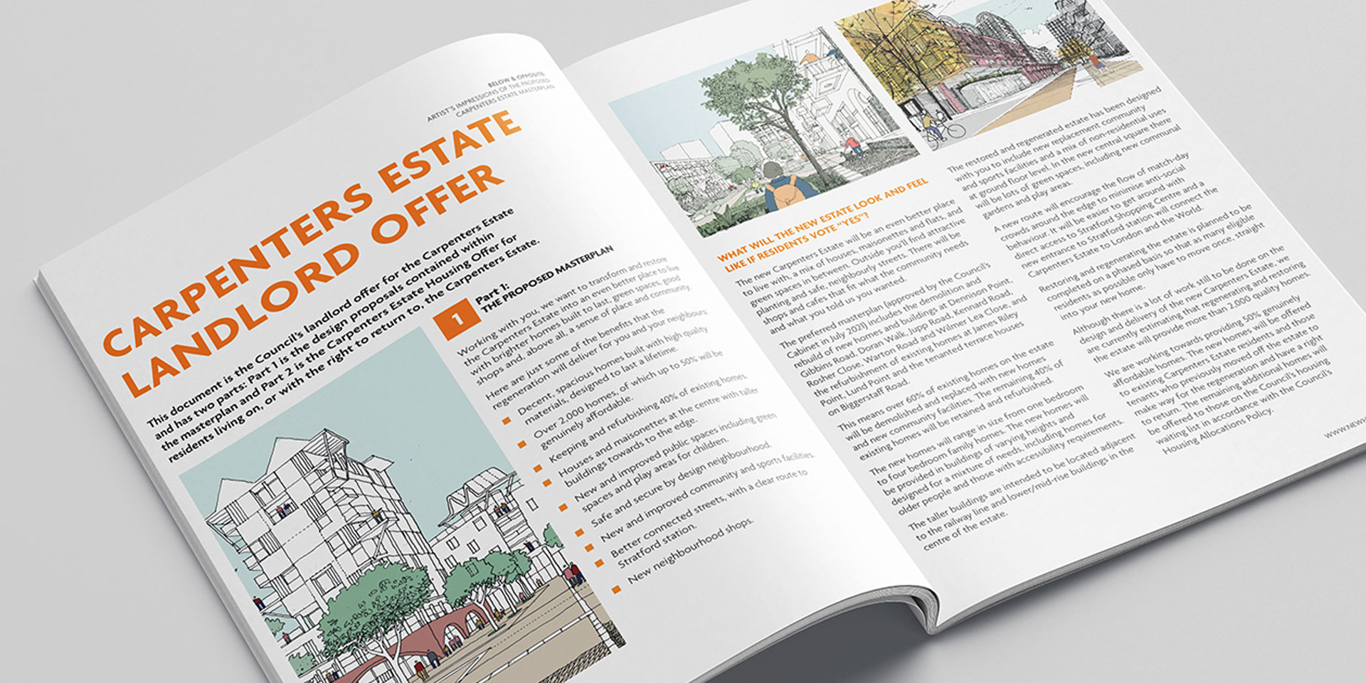 The Carpenters Estate Landlord offer booklet.